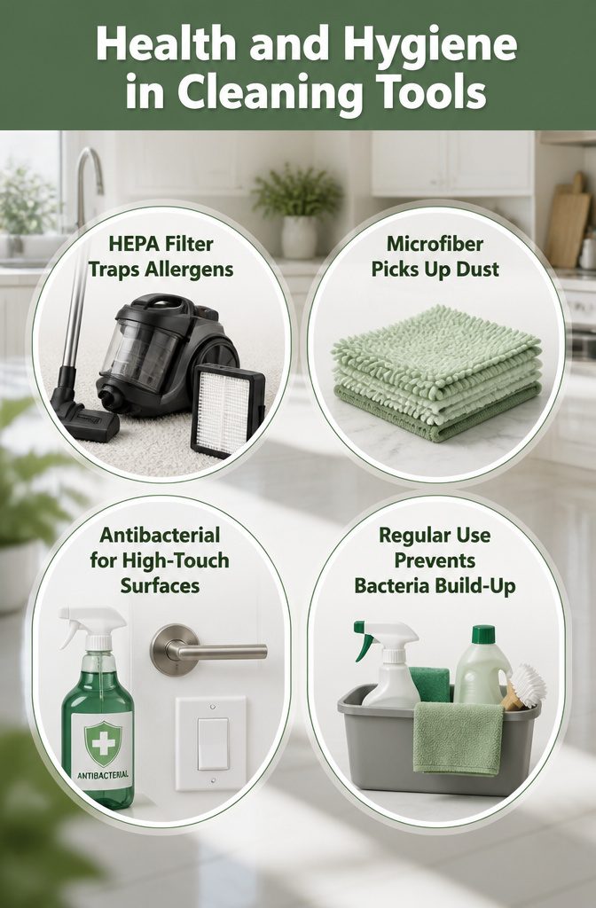 A vacuum cleaner equipped with a HEPA filter.