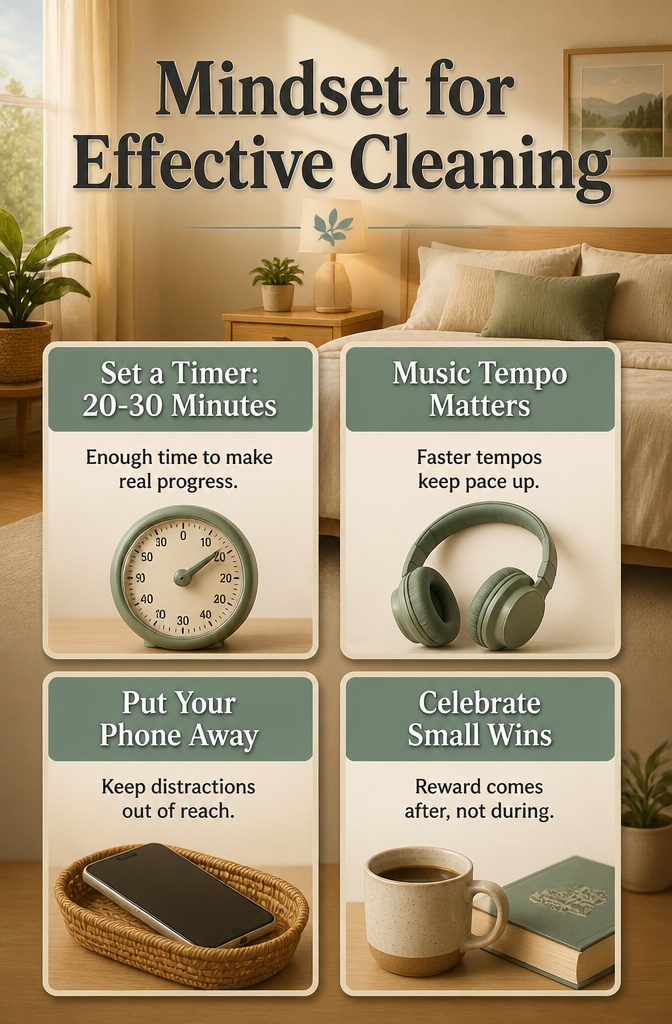 How to Clean the Room: 8 Steps for a Fresh Space 9 A digital timer displayed on a clean countertop.