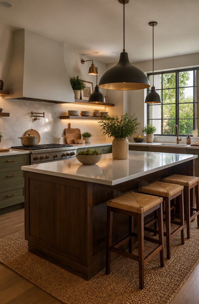 7 Kitchen Design Plans to Fit Your Space and How You Cook 13 Different types of lighting fixtures in a kitchen setting.