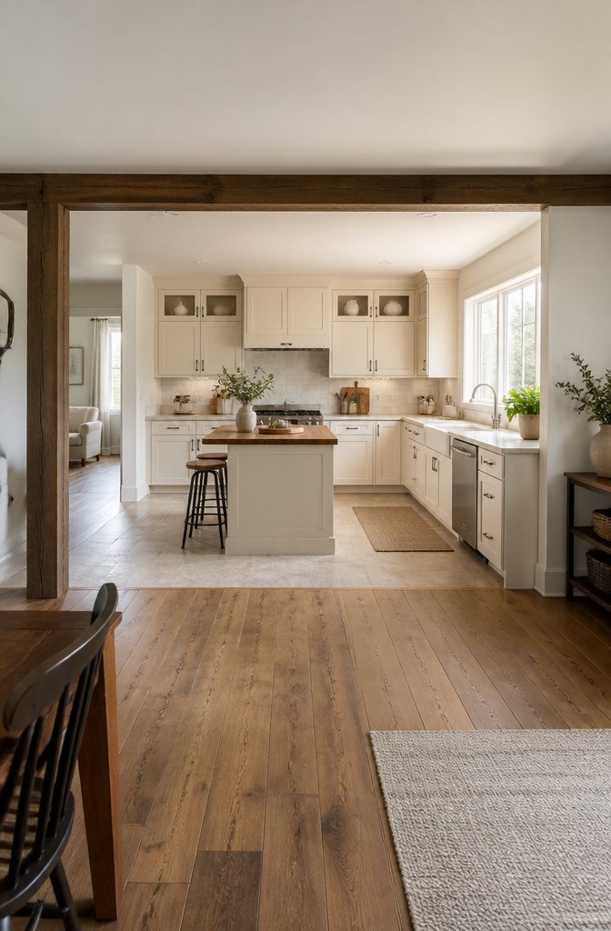 7 Kitchen Design Plans to Fit Your Space and How You Cook 6 A U-shaped kitchen design wrapping around three walls.